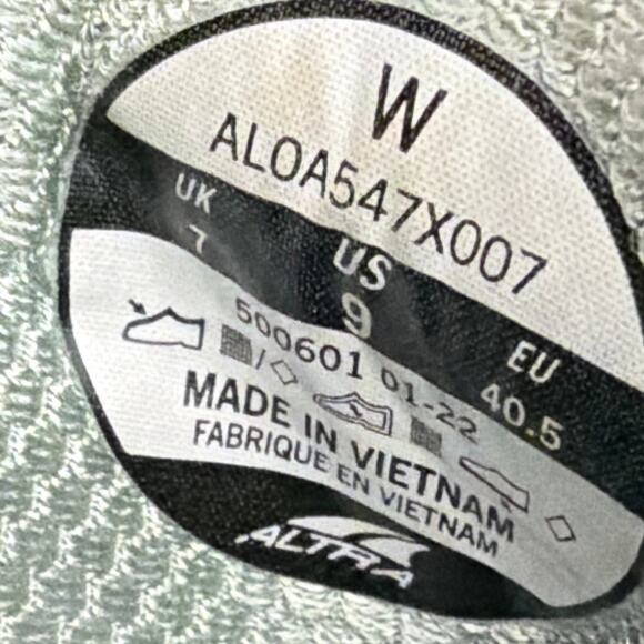 Altra Torin 5 Shoes Womens Size 9 Green Coral Running Sneakers - Picture 5 of 8